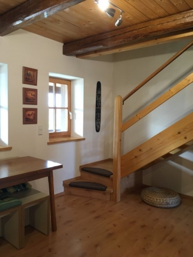 Treppe zu den Schlafzimmern 