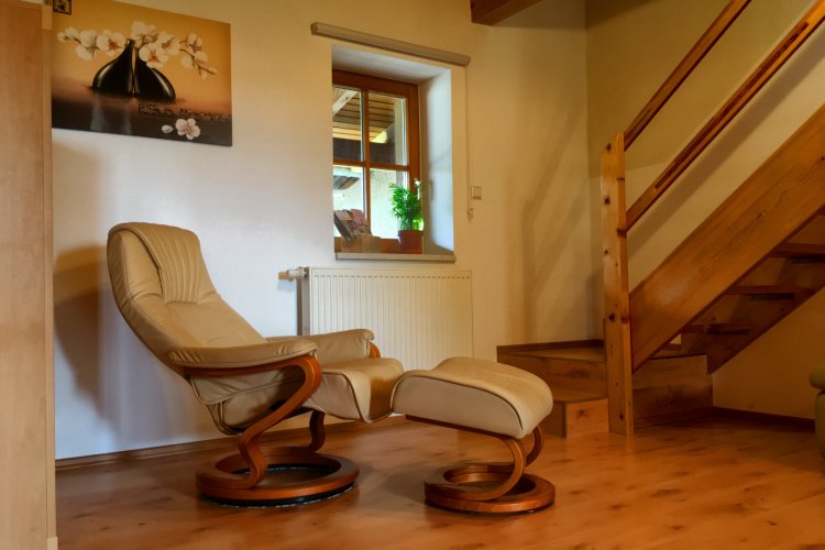 Wohnbereich mit Relax-Sessel